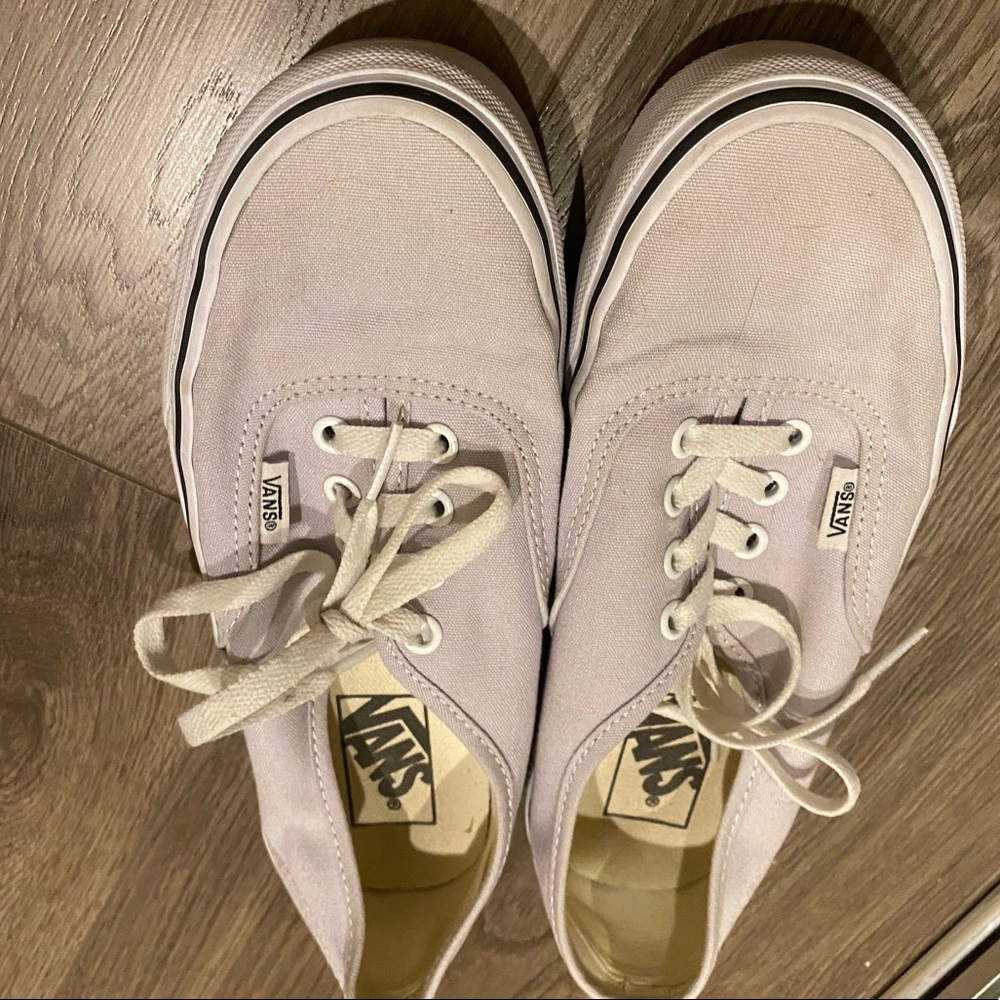 Gray vans ONLY WORN A FEW TIMES!